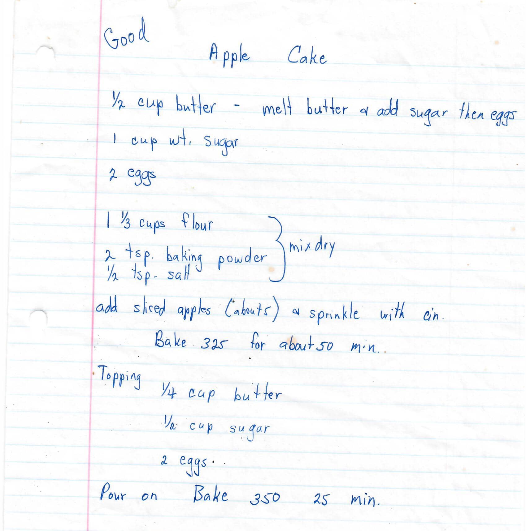 Nanna’s Apple Cake - Cook What You Love