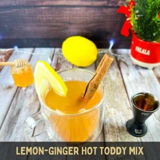 Lemon ginger hot toddy mix.