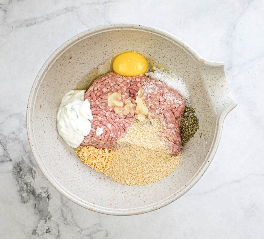 Make meat mixture.