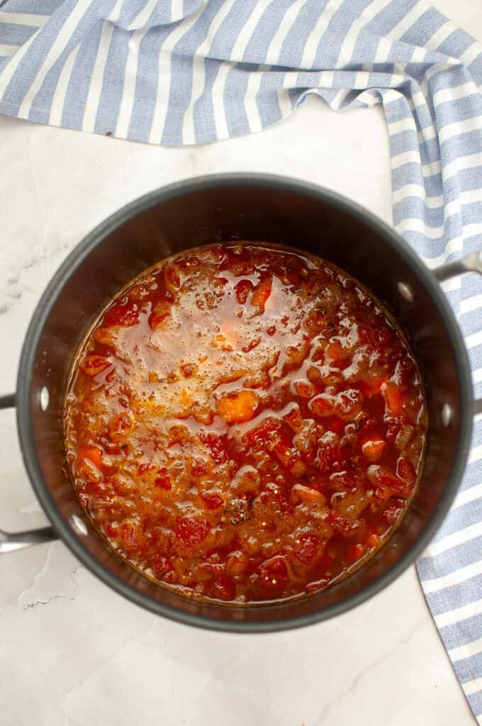 Let the chili simmer for 20&ndash;30 minutes.