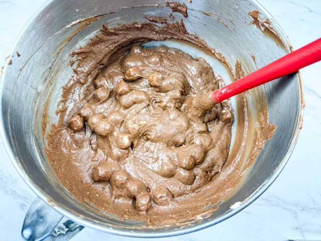 Stir in the marshmallows.