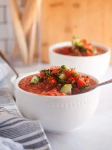 Photo of delicious and refreshing Classic Gazpacho.