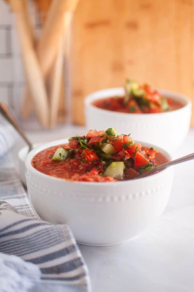 Photo of delicious and refreshing Classic Gazpacho.