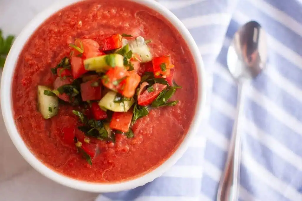 Delicious Classic Gazpacho.