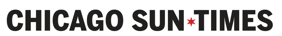Chicago Sun-Times logo in bold black text with a red six-pointed star replacing the hyphen.