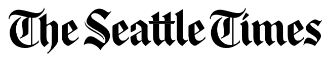 The Seattle Times logo in blackletter font on a white background.